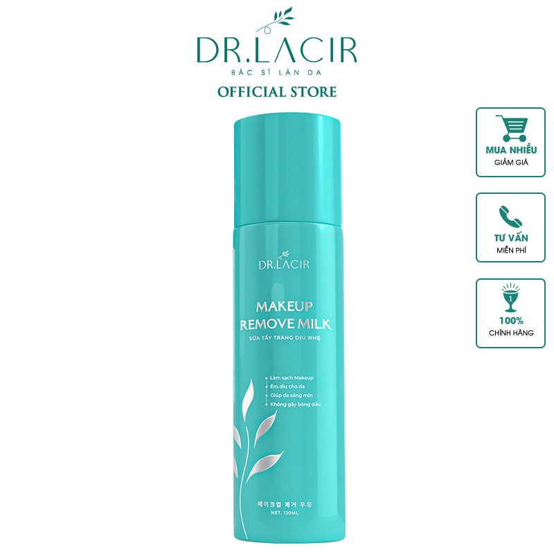 Sữa Tẩy Trang Dịu Nhẹ Lamer DrLacir Makeup Remove Milk 150ml - DR05