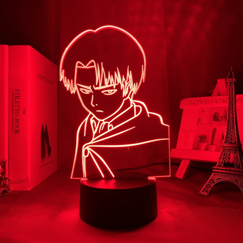 Đèn Ngủ Led 3d Hình Anime Attack On Titan Phong Cách Nhật Bản