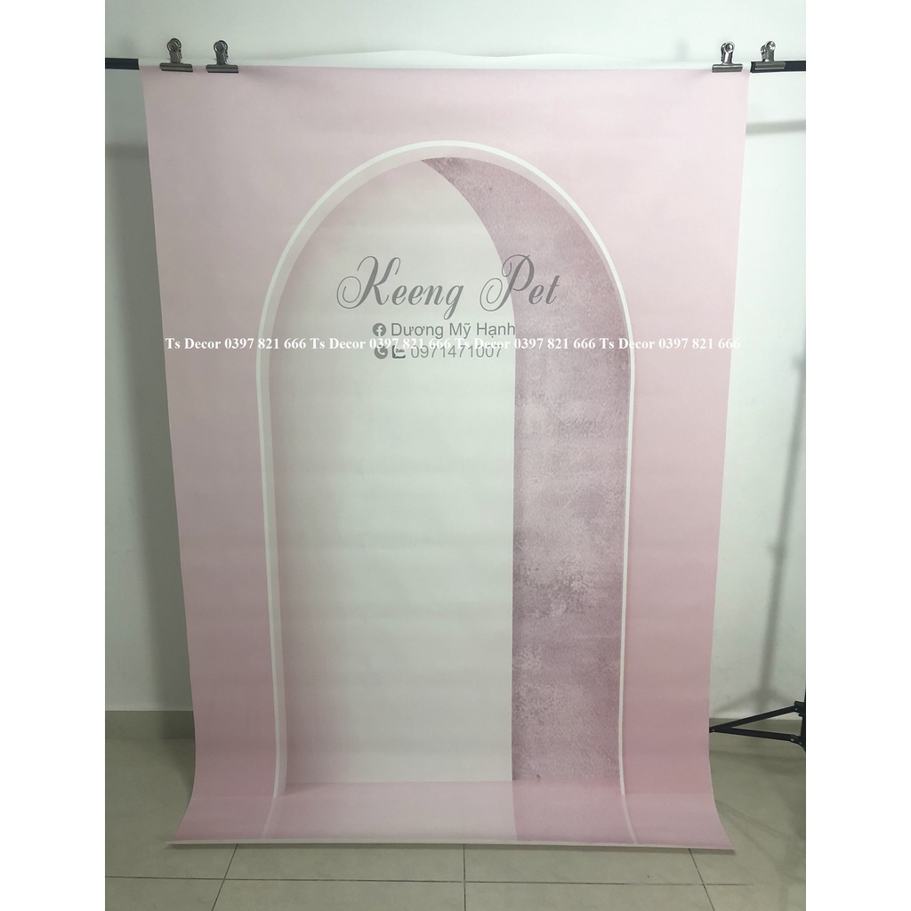 Phông Nền Chụp Ảnh Livestream 3D 5D Vòm Hiện Đại-Nhiều Size lựa chọn