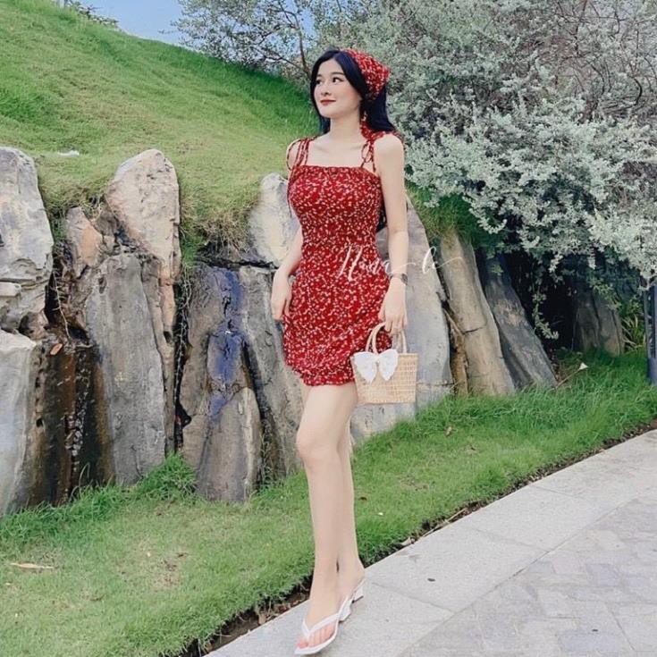 Váy Nữ Xinh, Đầm 2 Dây Thời Trang Mùa Hè Trẻ Trung, Năng Động Cho Phái Nữ, Form Dáng Chuẩn Dưới 56 Kg Tùy Chiều Cao.