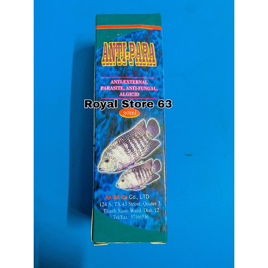 Anti Para Aircare hỗ trợ nấm và ký sinh trùng cho cá cảnh chai 30ml