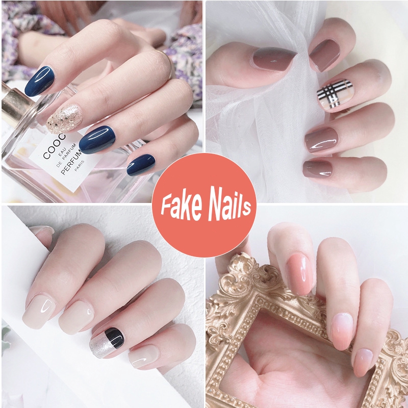[Hàng mới về] Hộp 30 móng tay giả thiết kế thời trang làm đẹp dành cho nữ
