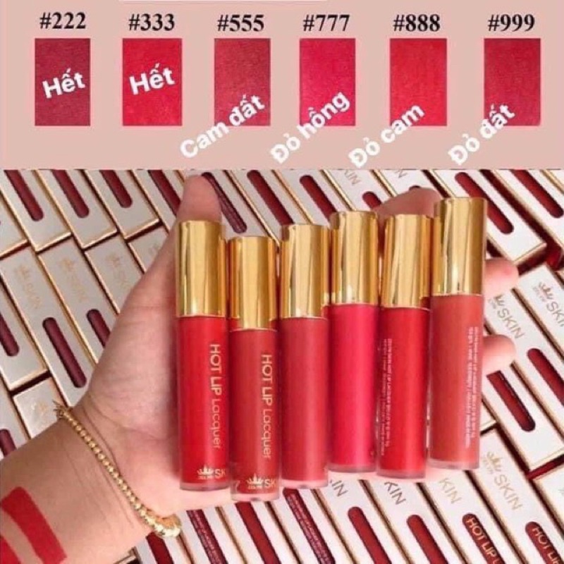 Son Kem Lì Hàn Quốc Hot Lip Lacquer Zelyn Skin Hàn Quốc