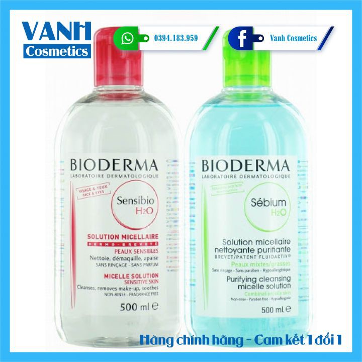 Nước Tẩy Trang Bioderma Crealine H2O 100ml - 500ml - 1000ml | BigBuy360 - bigbuy360.vn