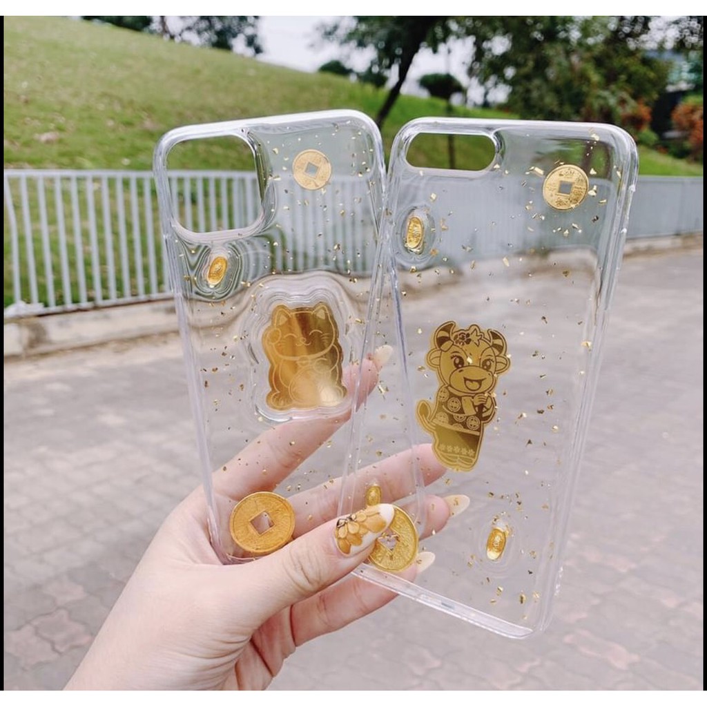 🧧Ốp Tết 2023🧧 Iphone 14 / 14Pro/13 Pro max / Mini/ 12 |11 Pro max / 6 6plus 7 8 X XR Xs max - Mèo thần tài rinh tài lộc