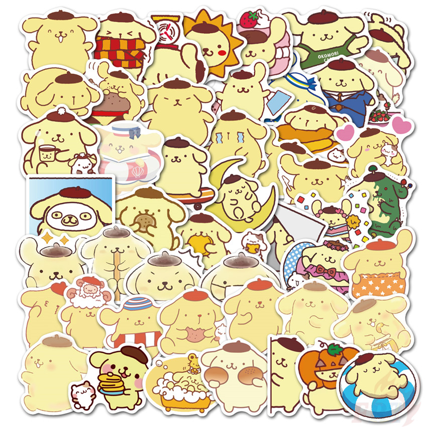 ❉ Pom Pom Purin Series 02 - Kawaii Sanrio Character Stickers ❉ 50Pcs/Set Anime Waterproof DIY Fashion Decals Doodle Stickers