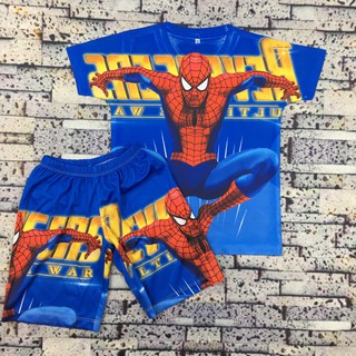 Quần áo trẻ em siêu nhân cho bé trai, siêu nhân nhện , Spiderman, Superman, Batman,bộ đồ bộ đồ siêu anh hùng 3DTE - 031