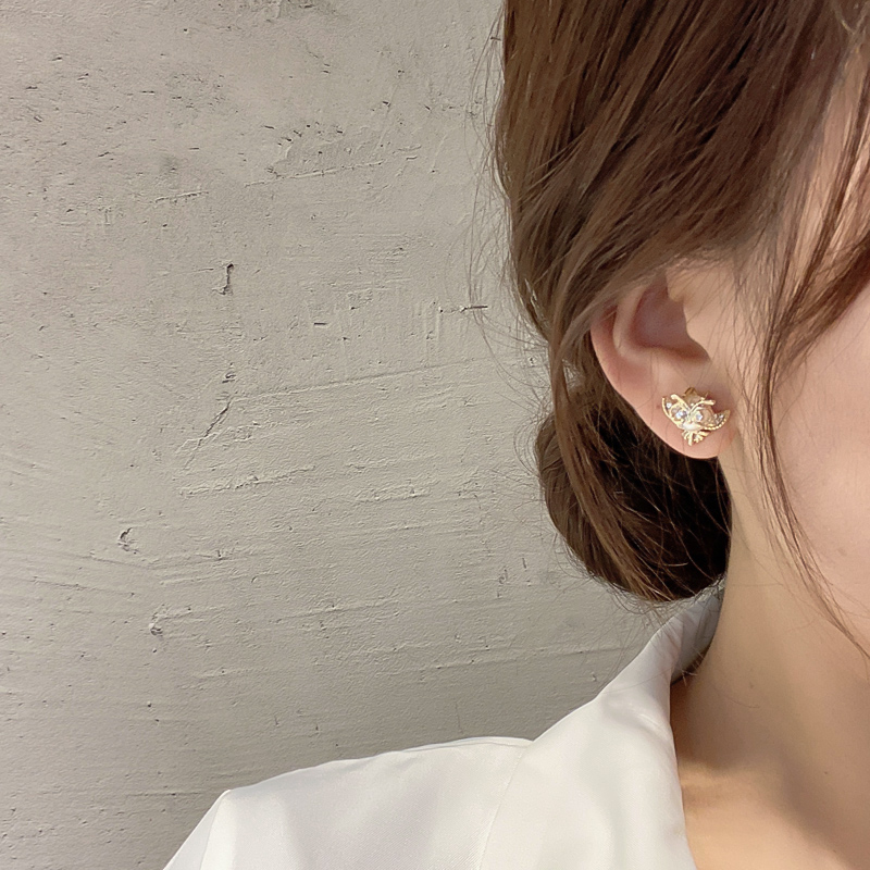 Owl Silver Needle Earrings Korean Temperament Fashion Net Red Personality Pearl Earrings Earrings Earrings Female