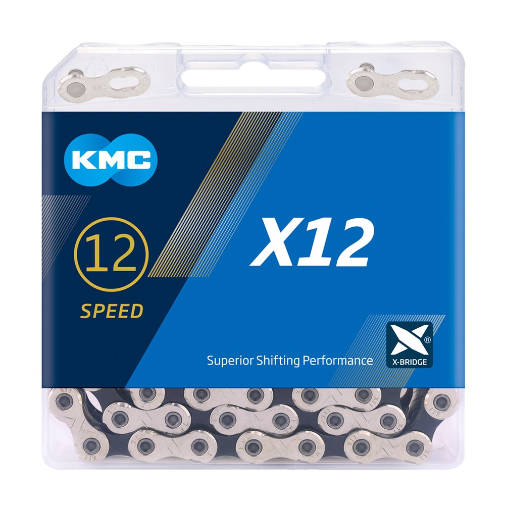 Bộ Dây Xích Xe Đạp Leo Núi KMC X12 12 126L 12 12V Kèm Hộp Đựng