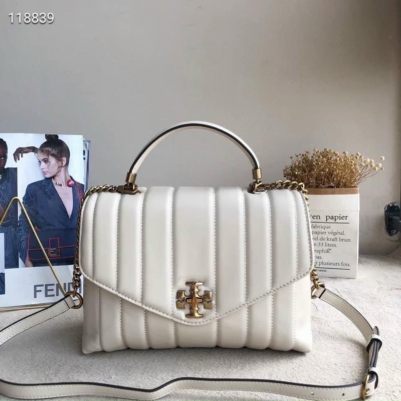 TNS - Túi xách tay siêu hot Torie Kira Satchel - chất da thật cao cấp - màu trắng sang trọng
