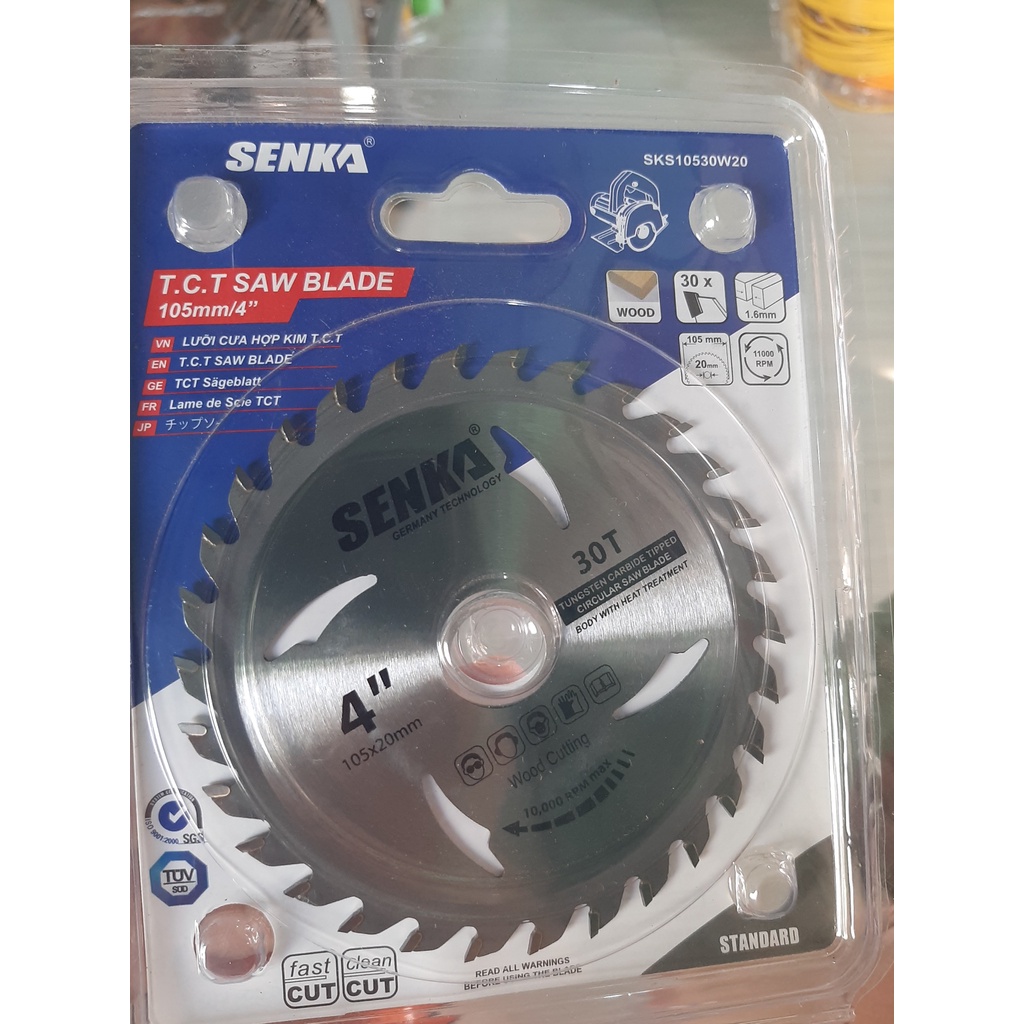 lưỡi cưa gỗ hợp kim phổ thông SENKA SKS10530W20