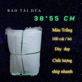 Bao tải dứa/ bao đựng gao màu trắng 10kg