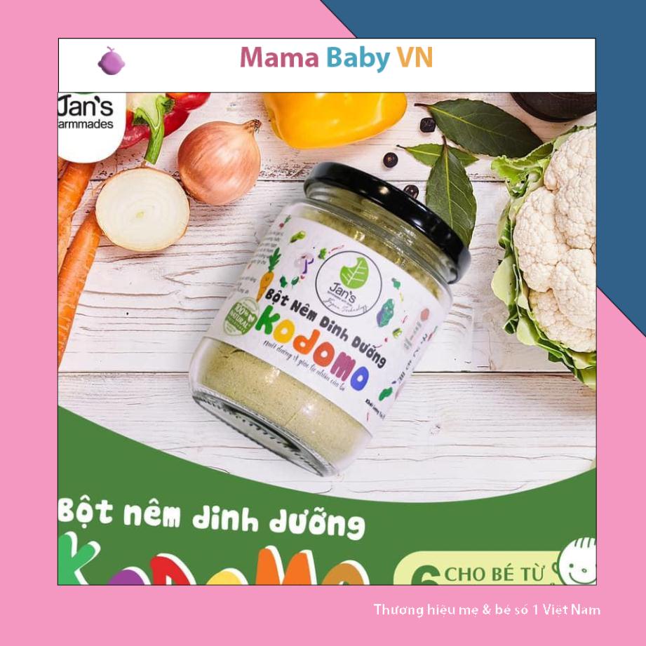 [Chính Hãng]  Hạt nêm dinh dưỡng cho bé ăn dặm Kodomo Jan’s 90g dành cho bé từ 6m Date mới