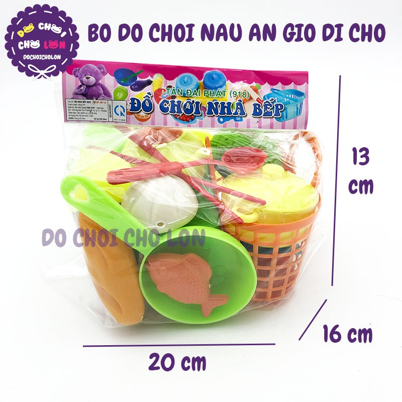 Đồ chơi nấu ăn giỏ đi chợ bánh bao bằng nhựa Đại Phát 918