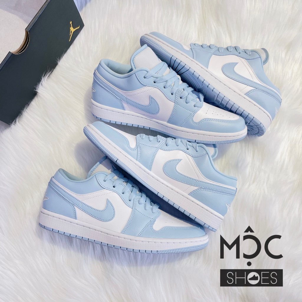 [CHÍNH HÃNG] Giày thể thao Sneaker NIKE Air Jordan 1 Low màu Aluminum Xanh Dương - Code: DC0774 141