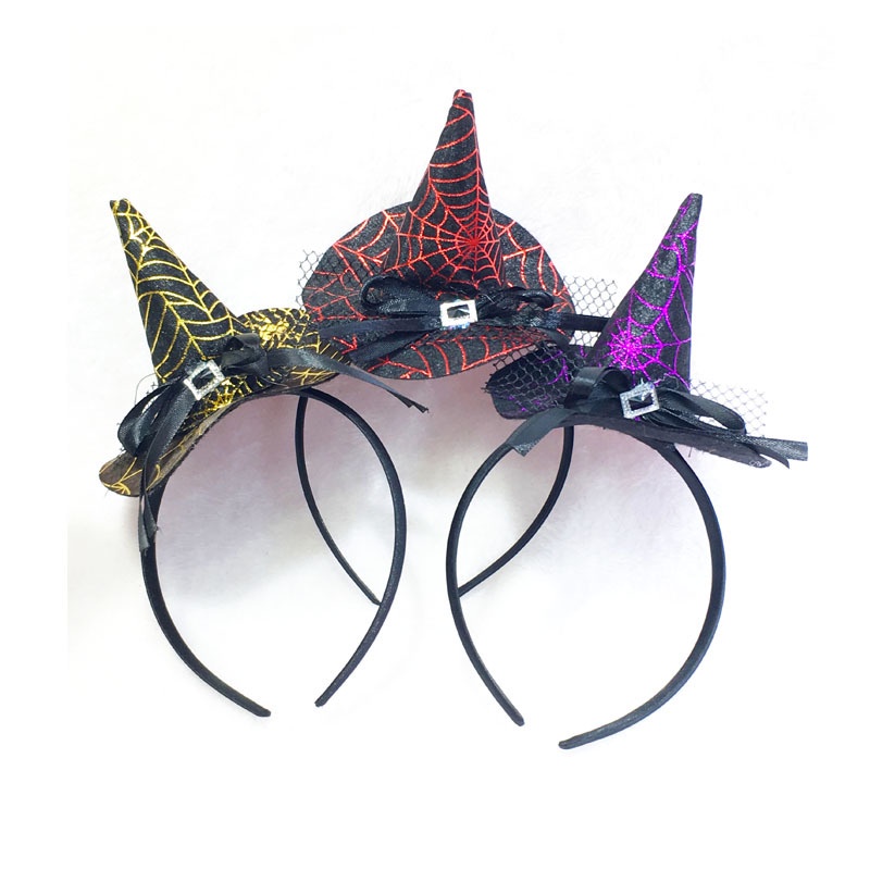 Cài Tóc Hình Nón Phù Thủy Vui Nhộn Thời Trang Halloween Cho Bé Gái