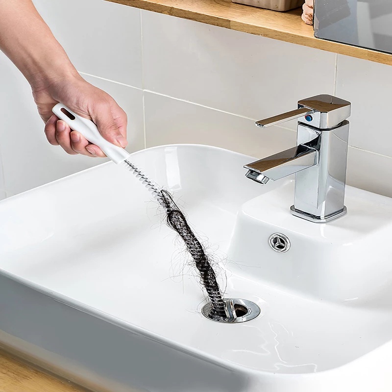 Bàn Chải Vệ Sinh Ống Thoát Nước Nhà Tắm Tiện Dụng 60CM