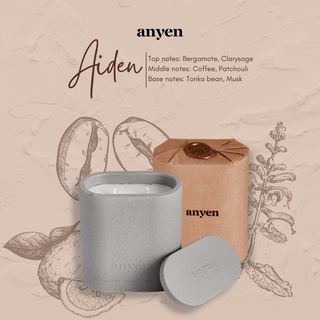 Aiden - nến thơm (scent of wood & coffee / hương gỗ & cafe)
