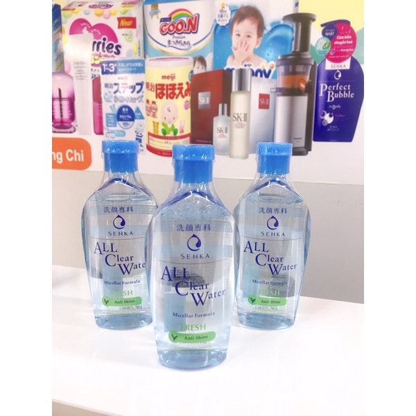 nước tẩy trang Senka all clear water fresh