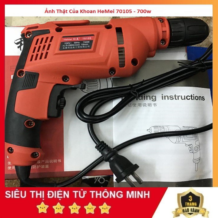 Máy Khoan, Máy Bắt Vít 2 Chiều Đa Tốc Độ Hàng Chính Hãng HeMei Nội Địa Trung Quốc Siêu Bền.