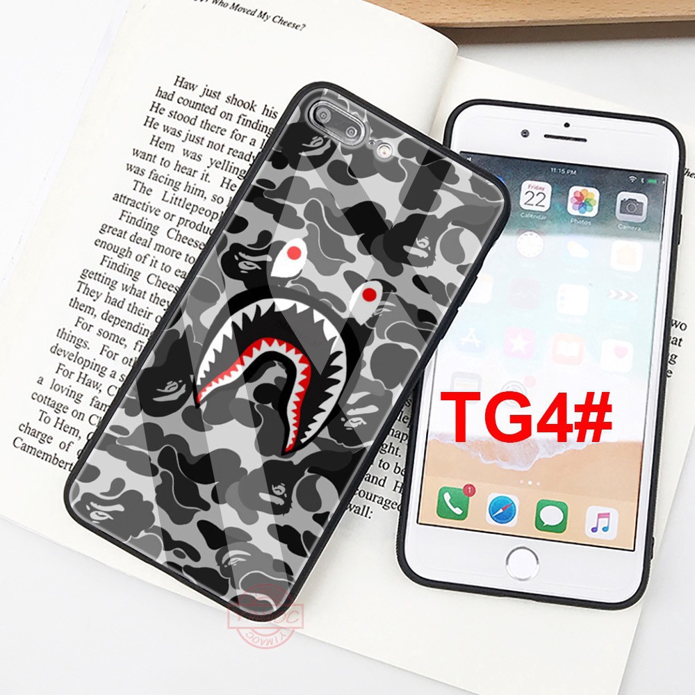 🍁 Ốp điện thoại in hình bape shark cá tính cho iphone 6 6p 6s 6sp 7 7p 8 8p x/xs xr xsmax - A502