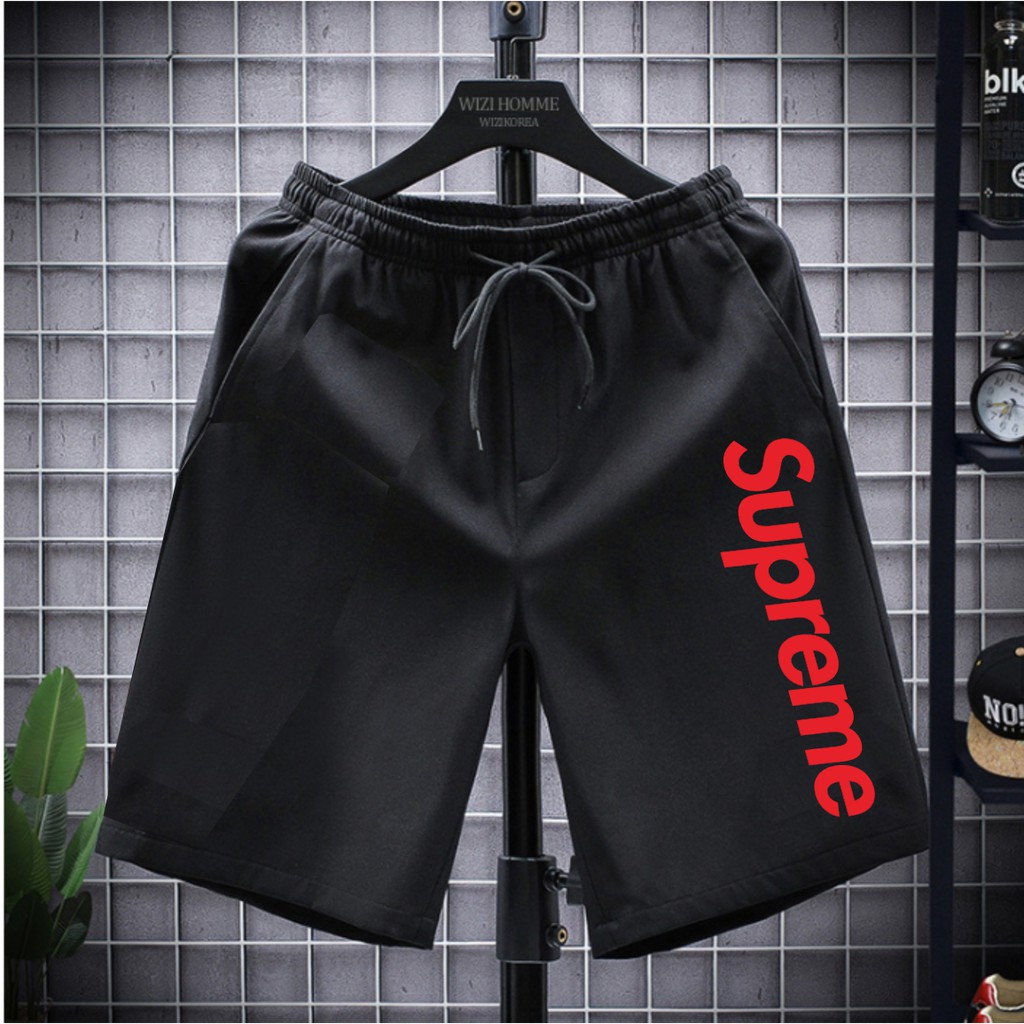 Distro Quần Short Nam Cao Cấp Thương Hiệu Supreme Màu Đỏ