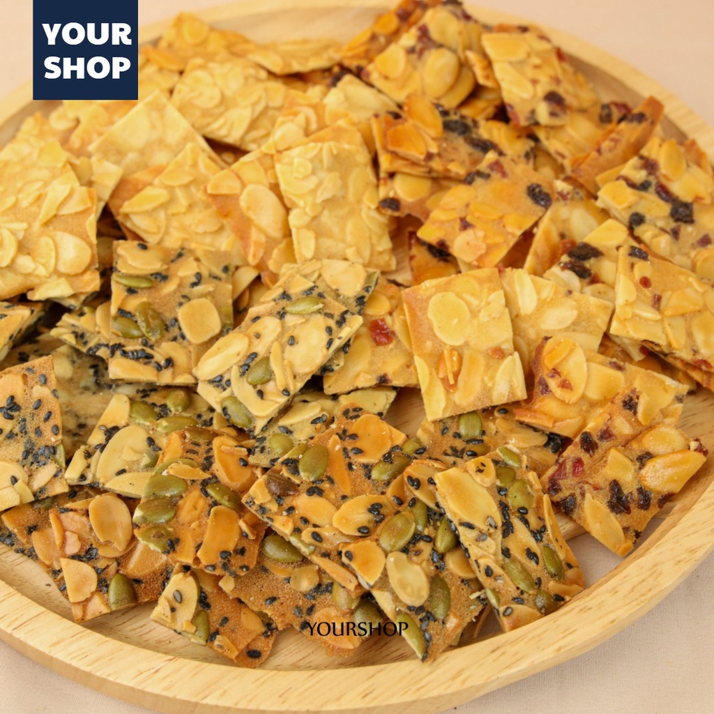 Bánh Ngói Hạnh Nhân Ăn Kiêng Siêu Hạt Chuẩn Keto by Yourshop