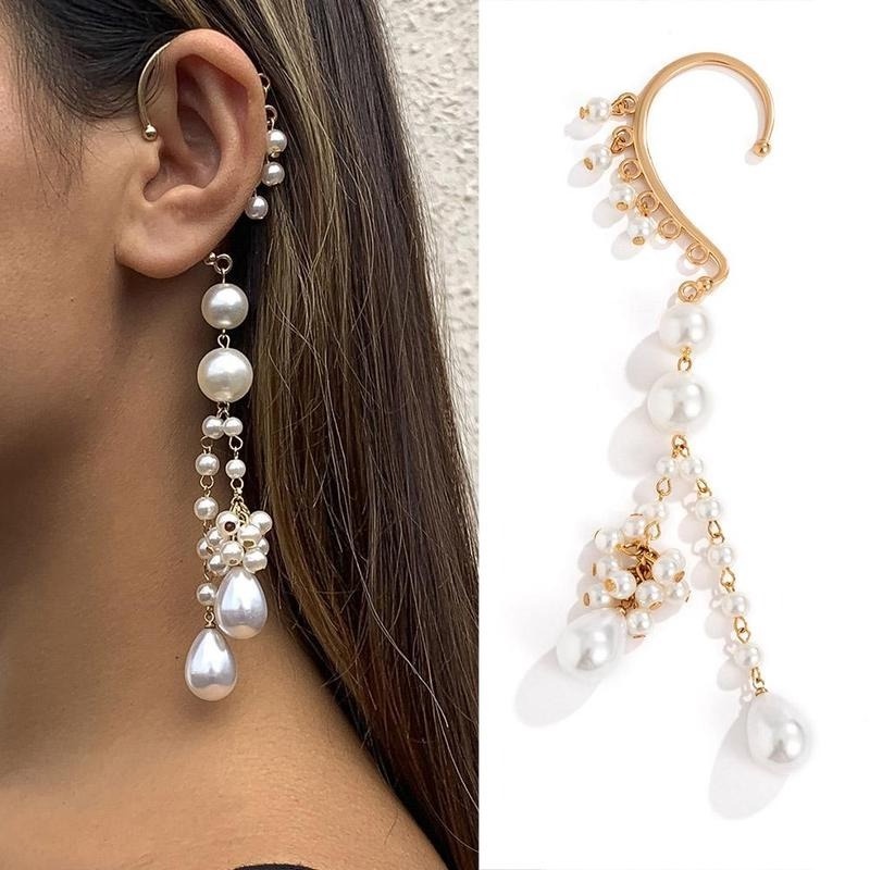 Hoa Tai Dáng Dài Đính Ngọc Trai Thời Trang Cho Nữ