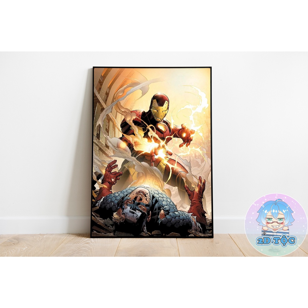 TRANH POSTER A3 IRON MAN MARVEL (1) CHẤT LIỆU GIẤY CAO CẤP – TRANH POSTER DÁN TƯỜNG TREO TƯỜNG 2D TỘC SHOP