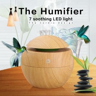 Máy khuếch tán tinh dầu, Phun Sương Vân Gỗ - Coconut Humidifier