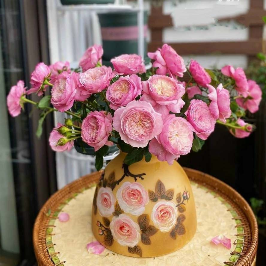 Lọ hoa gốm Bát Tràng dáng bình hút lộc, đầm vẽ 3D thủ công cao cấp, bình cắm hoa decor trang trí để bàn phòng khách đẹp