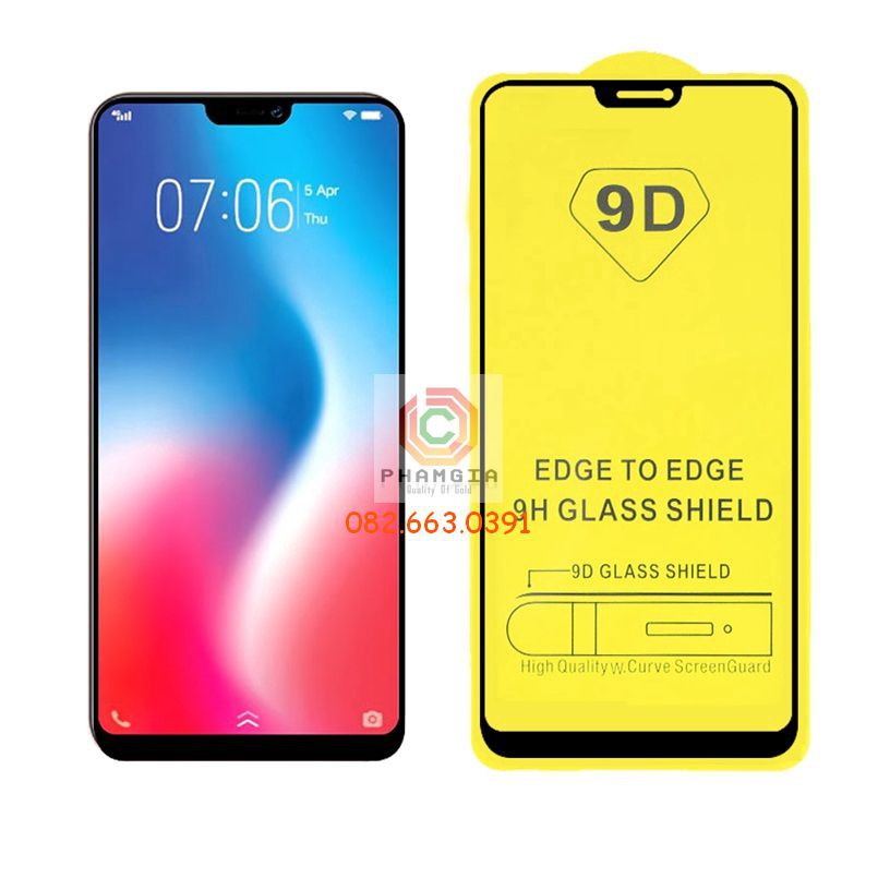 Kính cường lực Vivo Z3X full màn hình, full keo, siêu chuẩn