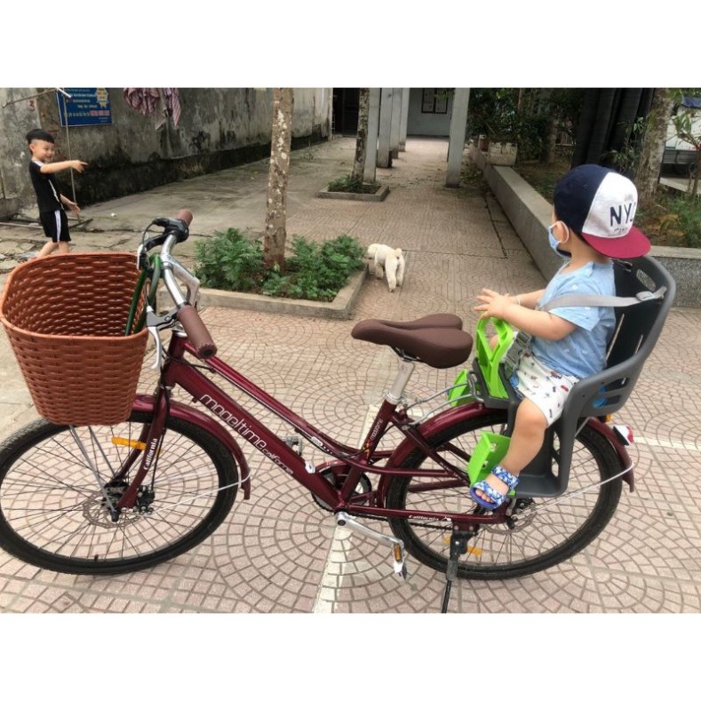 [Nhung bebu] Ghế ngồi xe đạp cho bé,Ghế ngồi sau xe đạp nhựa song long chất đẹp,xịn