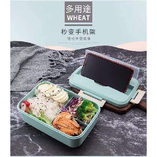 Hộp cơm lúa mạch 3 ngăn siêu tiện dụng