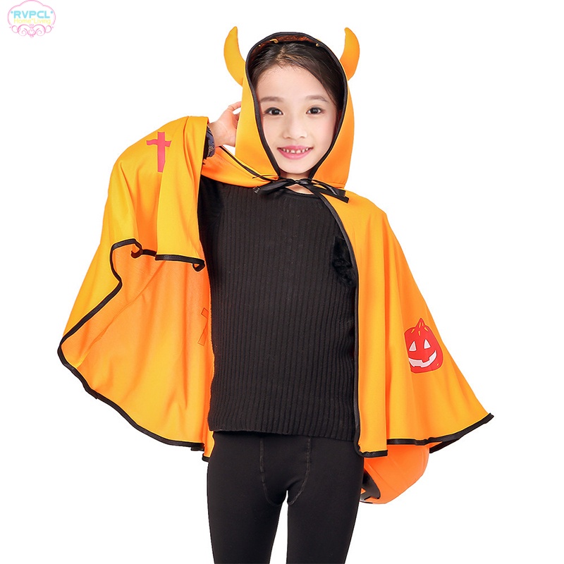 Áo choàng hóa trang phù thủy dễ thương độc đáo cho bé dịp Halloween