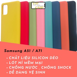 Ốp lưng chống bẩn samsung A71 silicon dẻo VieCase