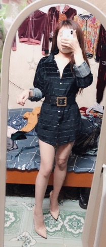 Sơmi nhung ánh nhũ