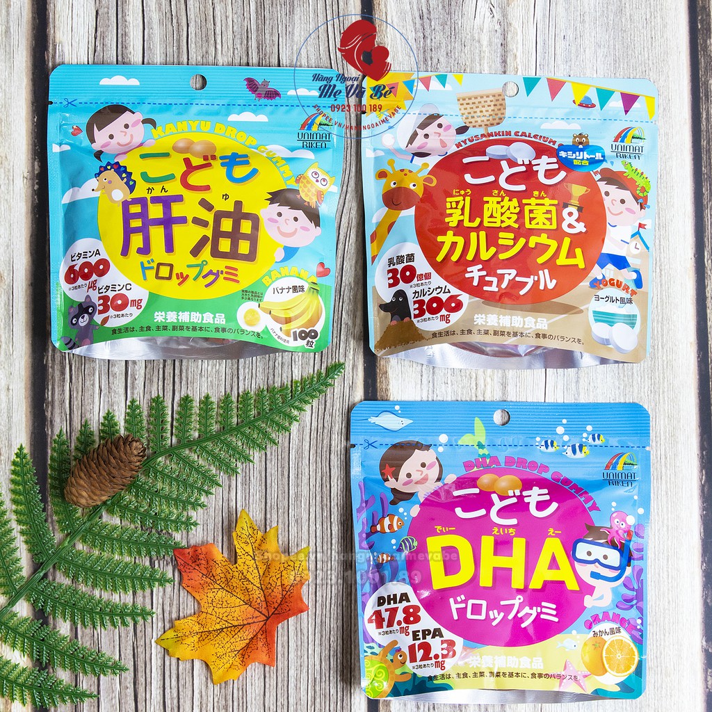 Kẹo Dẻo Bổ Sung DHA Vị Cam 90 viên Nhật Bản [Date 2021]