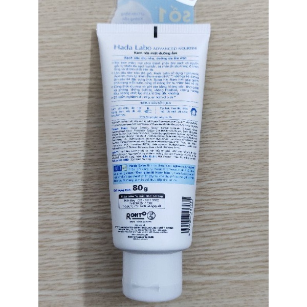 Sữa rửa mặt dưỡng ẩm Hana Labo - Sạch sâu, dưỡng da 80g