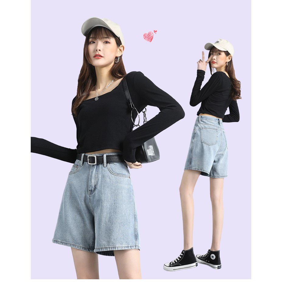 QUẦN JEAN NGỐ LỬNG NỮ LƯNG CAO LAI CUỐN MÀU XANH CAO CẤP BABO ĐỦ SIZE S, M, L SIÊU XỊN SÒ, FORM RỘNG MÁT MẺ CỰC ĐẲNG CẤP