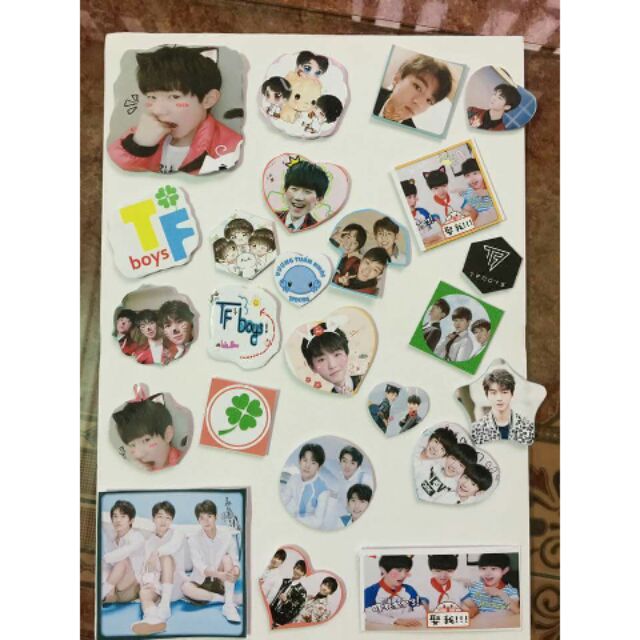 Sticker bts,exo,noo phước thịnh,tfboys,... in hình theo yêu cầu