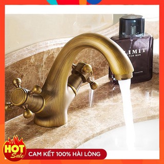Vòi rửa mặt | Vòi lavabo nóng lạnh cao cấp thân đồng SNL19 tăng đôi dây cấp inox