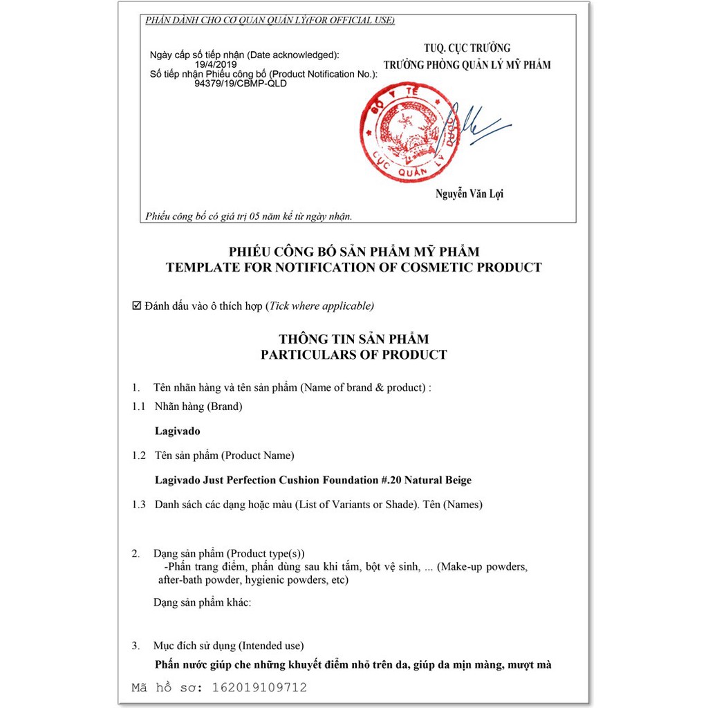 CUSHION LAGIVADO #20 - PHẤN NƯỚC TONE TỰ NHIÊN - HÀNG HIẾM DO CÔNG TY HẾT HÀNG | BigBuy360 - bigbuy360.vn