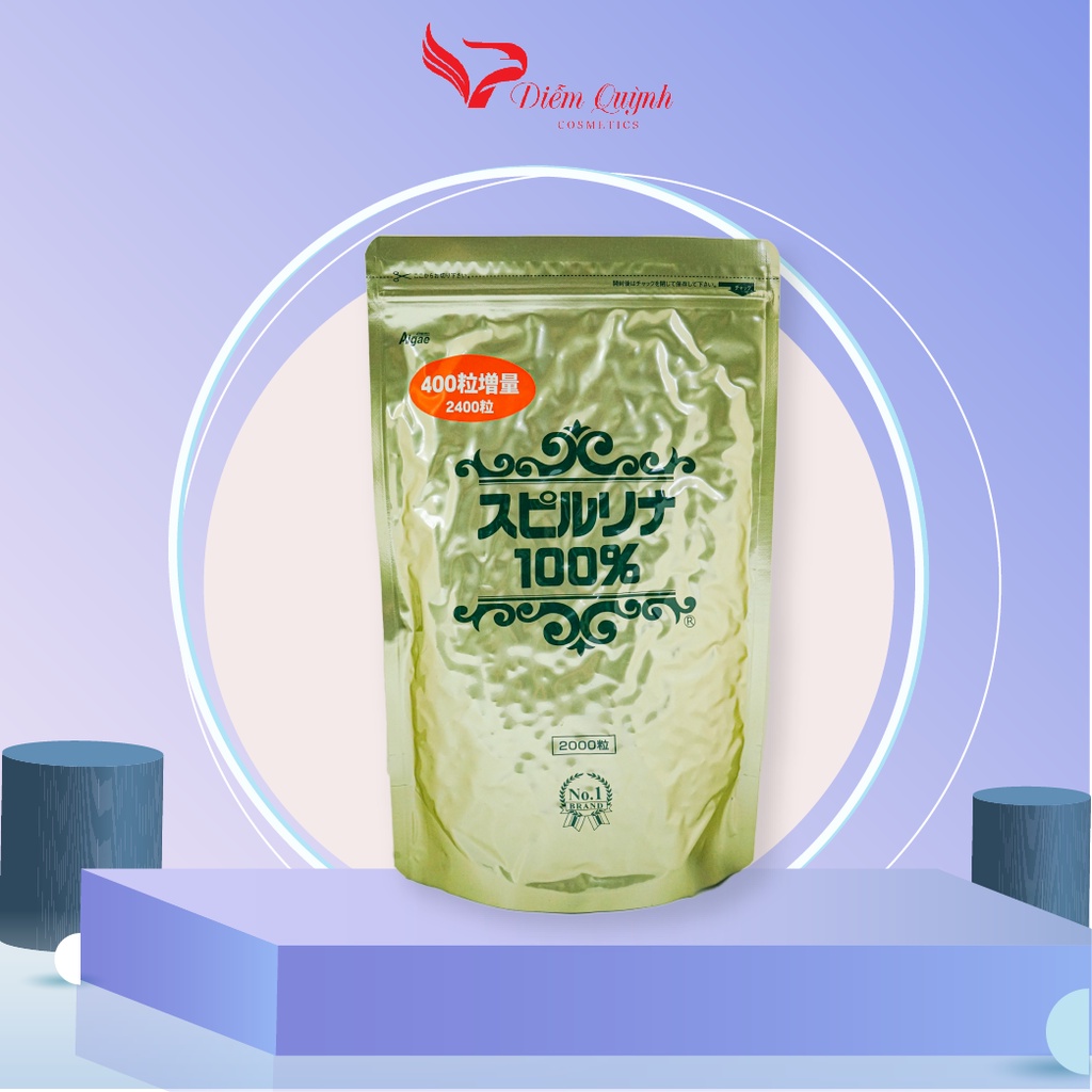 Tảo xoắn DẠNG TÚI 2400 VIÊN Spirulina Nhật
