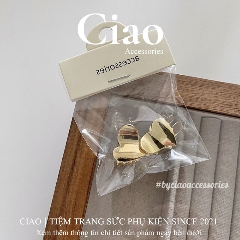 [HOẢ TỐC 1H] Set 2 kẹp tóc/ Phụ kiện tóc thiết kế hoạ tiết sang trọng cổ điển mã 27 Ciao accessories