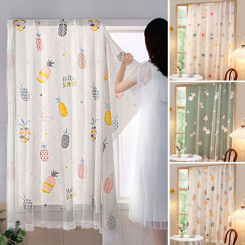 Rèm Cửa Sổ Dán Tường  2 Lớp Chống Nắng Rèm Cửa Dán Trang trí cửa sổ Rèm chắn chống nắng rèm cửa dán