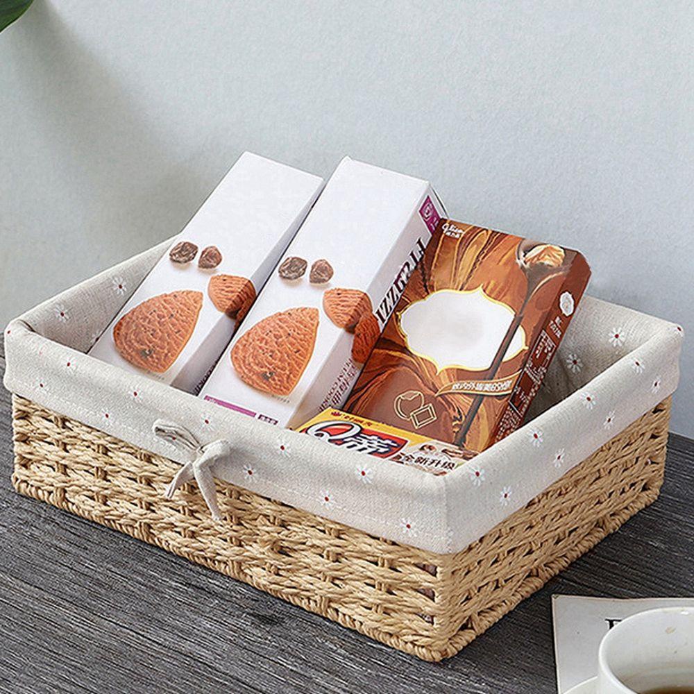 Giỏ Đựng Đồ Handmade Hình Khối Lập Phương Đa Năng Trang Trí Bàn Làm Việc
