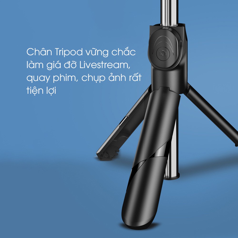 Gậy chụp ảnh 3 chân tripod có khiển từ xa thu dài ngắn selfie mọi lúc mọi nơi GD95