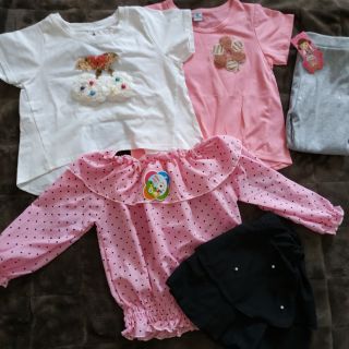 Áo thun + set váy bé gái