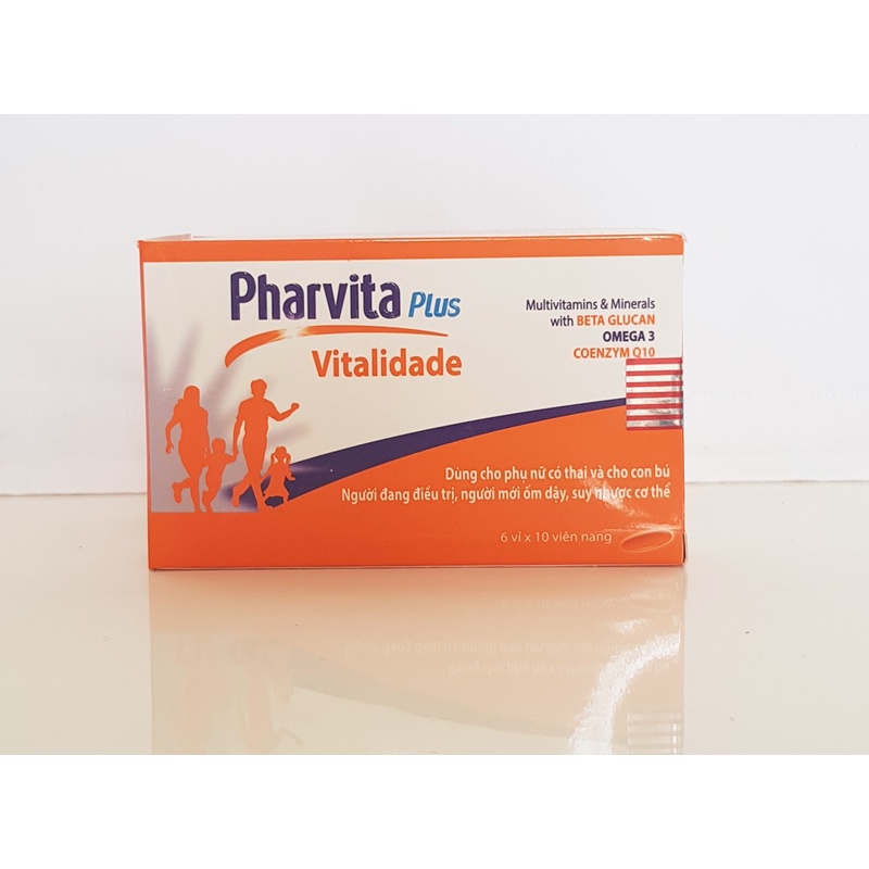 PHARVITA PLUS - MULTIVITAMIN VÀ KHOÁNG CHẤT CHO CƠ THỂ - HỘP 60 VIÊN